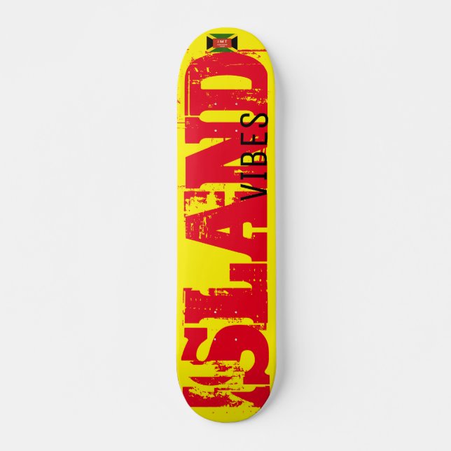 Skateboard ISLAND VIBES JMT USA Skateboard, 73/7" Deck (Anverso )