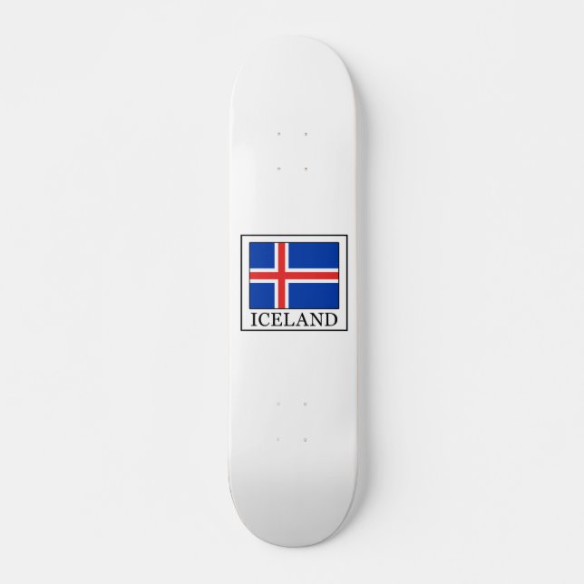 Skateboard Islandia (Anverso )