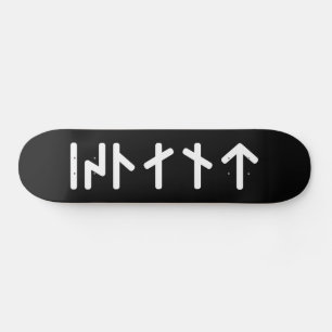 Skateboard Islandia ᛁᛋᛚᛅᚾᛏ ~ Runas Futhark Jóvenes
