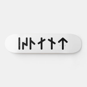 Skateboard Islandia ᛁᛋᛚᛅᚾᛏ ~ Runas Futhark Jóvenes