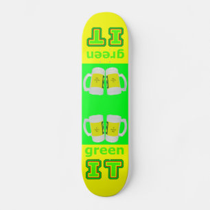 Skateboard IT verde Los Gafas de Cerveza gibsphotoart MUSEUM