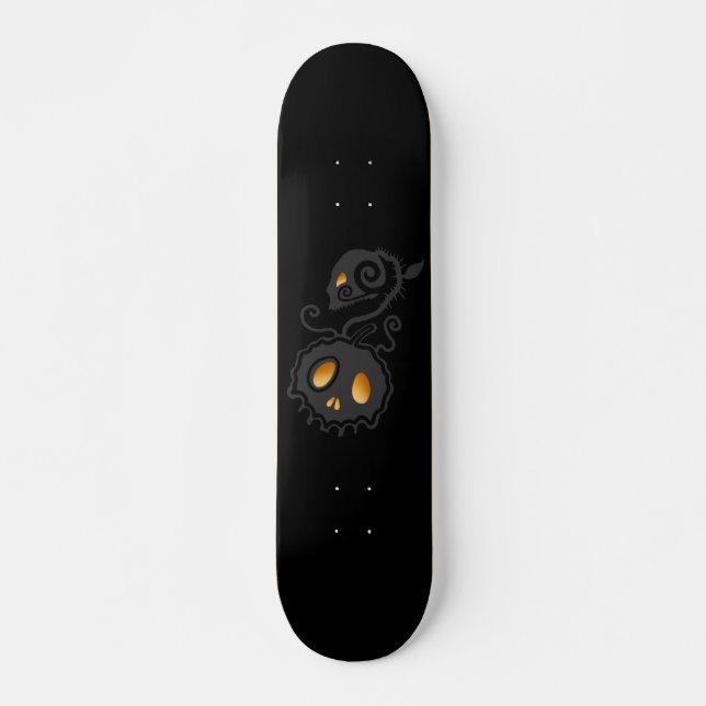 Skateboard Jack O Lantern Gslow Skull Vine (Anverso )