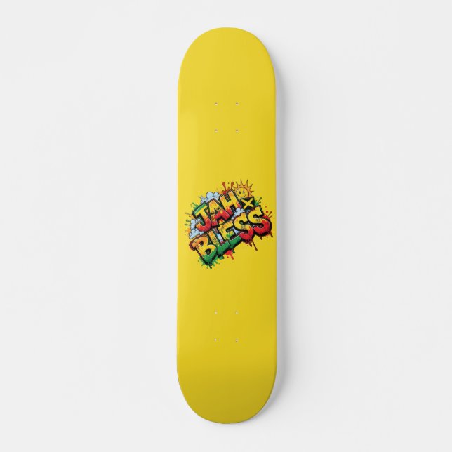 Skateboard Jah Bless Reggae (Anverso )