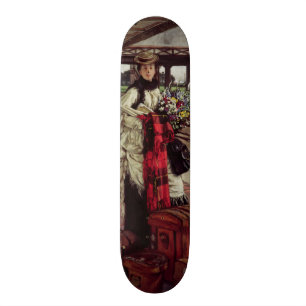 Skateboard James Tissot el que espera en la estación