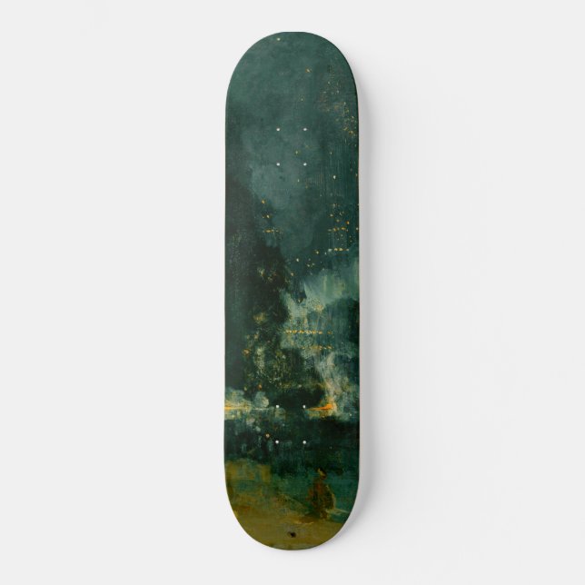 Skateboard James Whistler - Nocturne en negro y oro (Anverso)