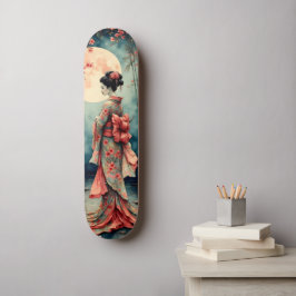 Skateboard Japanese Geisha