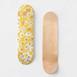 Skateboard Jardín Botánico Mazipoodles - Amarillo mariposo