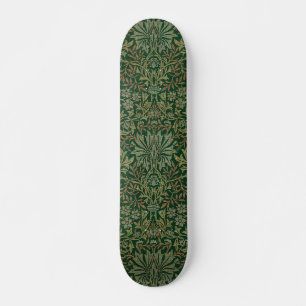 Skateboard Jardín de flores de William Morris - Verdes