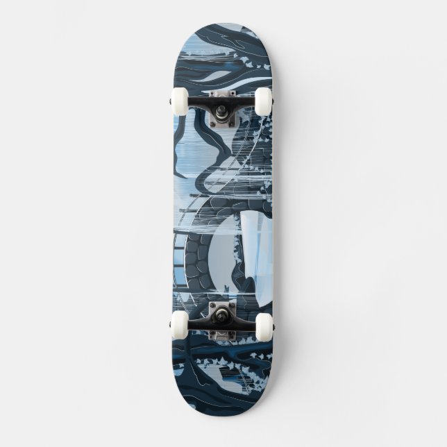 Skateboard Jardín de meditación japonés (Anverso)