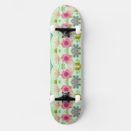 Skateboard Jardín ecléctico encantador: Belleza floral divers