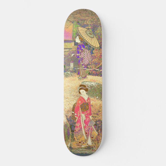 Skateboard Jardín Japonés II / Edición Lavada (Anverso)