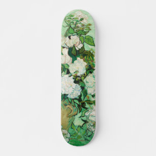 Skateboard Jarrón con rosas rosadas, Vincent Van Gogh