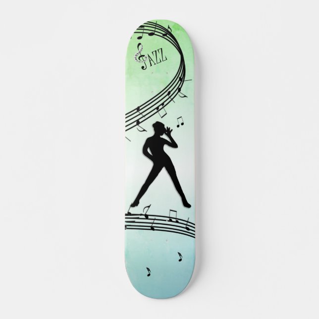 Skateboard Jazz Dance Green Music (Anverso )