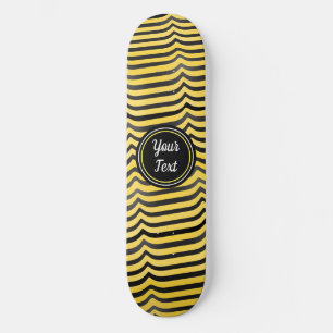 Skateboard Jazzy Cute Black & Yellow Striblebee