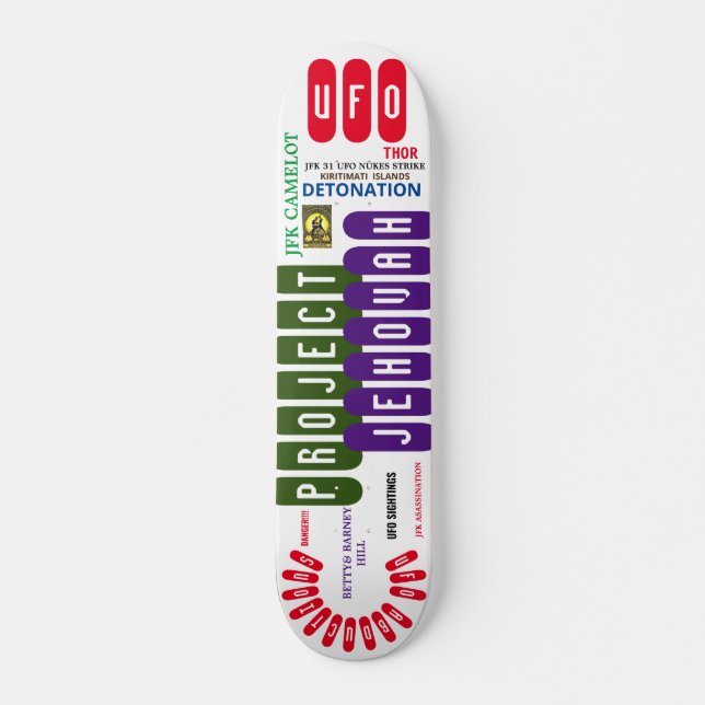 Skateboard JEHOVAH PROYECTO OVINO, 73/7" Deck (Anverso )