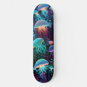 Skateboard Jellyfish bioluminiscente