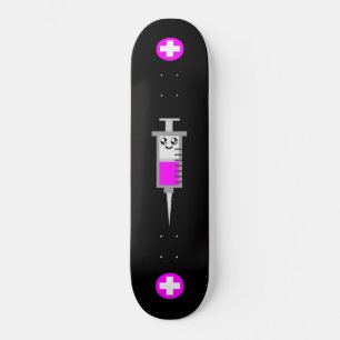 SKATEBOARD JERINGA MÉDICA KAWAII DECK CRUZADO