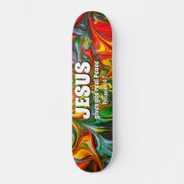 Skateboard JESUS DA UNA VERDADERA PAZ cristiana