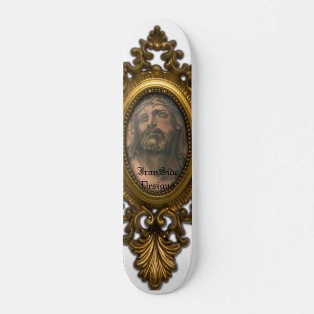 Skateboard Jesús, diseños de IronSide (Anverso )