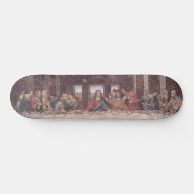 Skateboard Jesús en la última cena, Leonardo da Vinci Skateb (Horz)