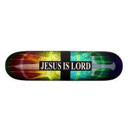 Skateboard Jesús es la cruz de espada del Señor
