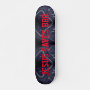 Skateboard Jesús Salvó Al Hermano. Patrón abstracto Skateboar
