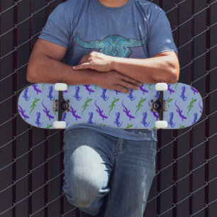 Skateboard Jewel Salamander en azul y verde