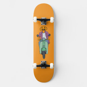 Skateboard Jinete de calabaza en scooter menta