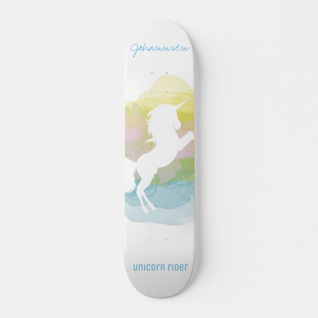 Skateboard Jinete del unicornio de la nube de Sherbert - (Anverso )