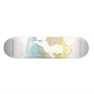 Skateboard Jinete del unicornio de la nube de Sherbert -