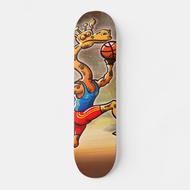 Skateboard Jirafa del baloncesto (Anverso)