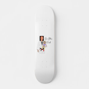 Skateboard Jiu Jitsu Dad Fotos y texto escrito a mano