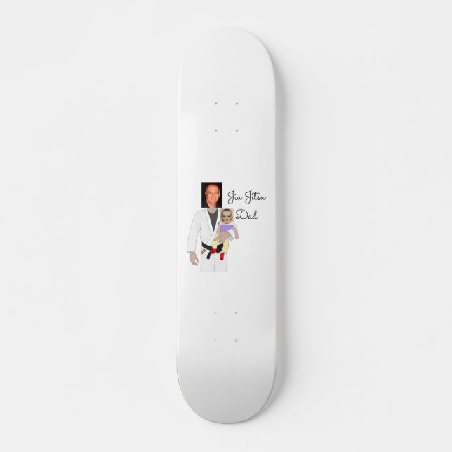 Skateboard Jiu Jitsu Dad Fotos y texto escrito a mano (Anverso )