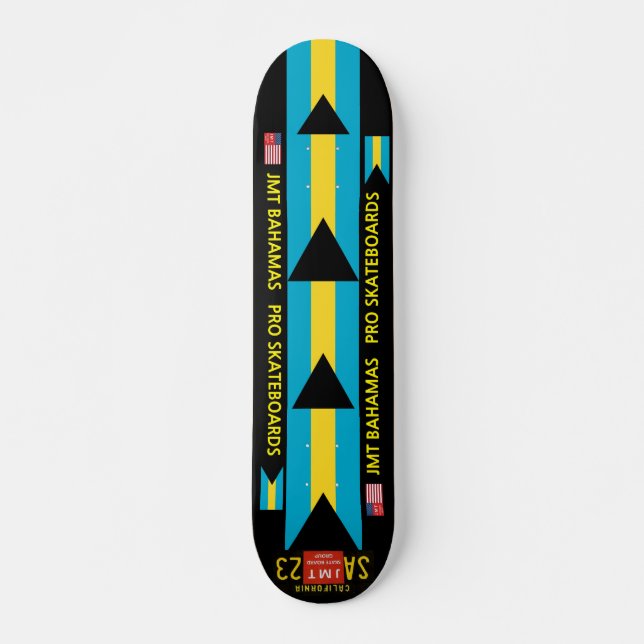SKATEBOARD JMT BAHAMAS TABLERO DE SKATE OFFICIAL 7 3/4" (Anverso )