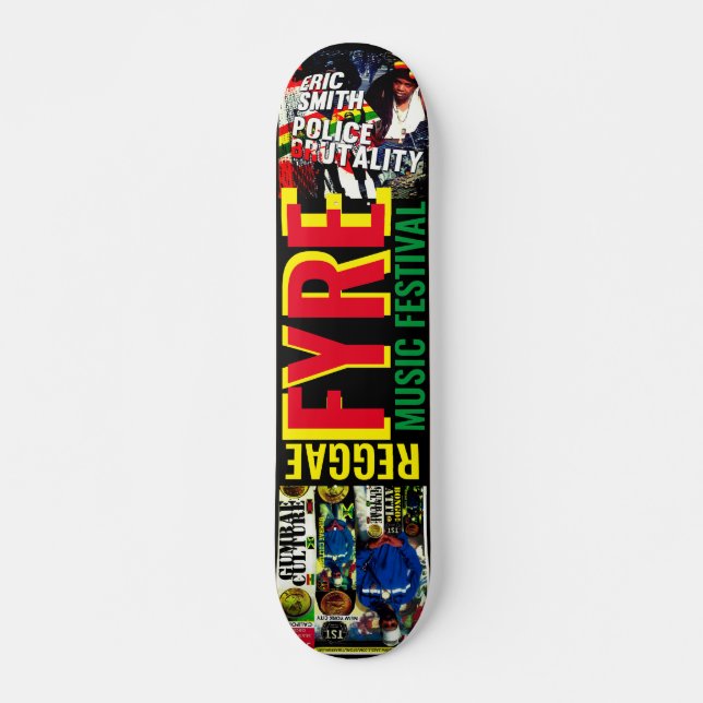 Skateboard JMTSkateboard REGGAE FYRE, 73" Deck (Anverso )