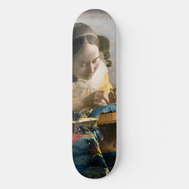Skateboard Johannes Vermeer - El Lacemaker (Anverso)