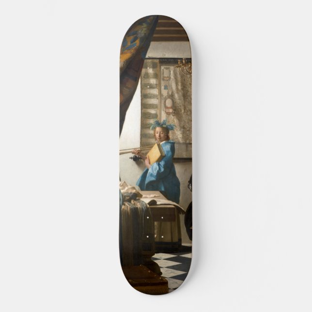 Skateboard Johannes Vermeer - La historia de la pintura (Anverso)