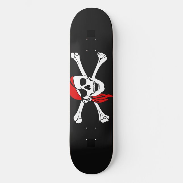 Skateboard Jolly Roger (Anverso)