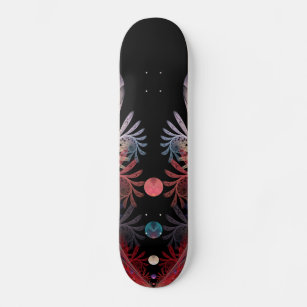 Skateboard Jonglage Resumen arte fractal moderno de fantasía