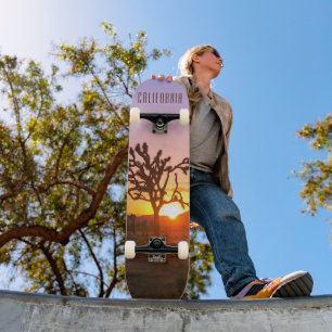 Skateboard Joshua Tree Sunset