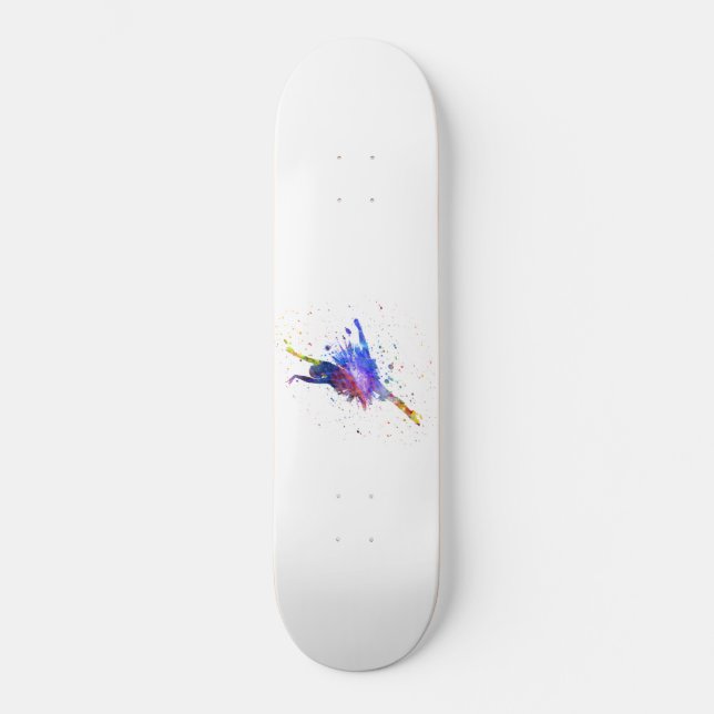 Skateboard Joven bailarina en acuarela (Anverso)