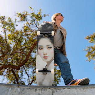 Skateboard Joven Chica Geisha
