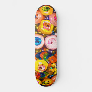 Skateboard Joyas de botón coloridas