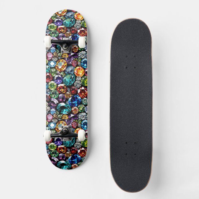 Skateboard Joyas y piedras preciosas (Anverso)