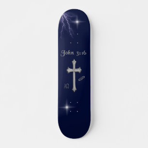 Skateboard Juan 3:16 versículo de la Biblia