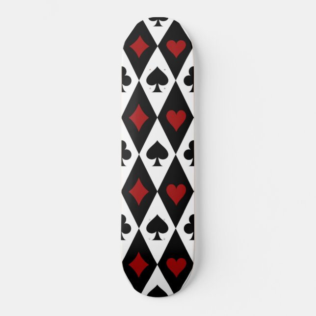 Skateboard Jugador de apuestas Blackjack Card Casino Las Vega (Anverso)