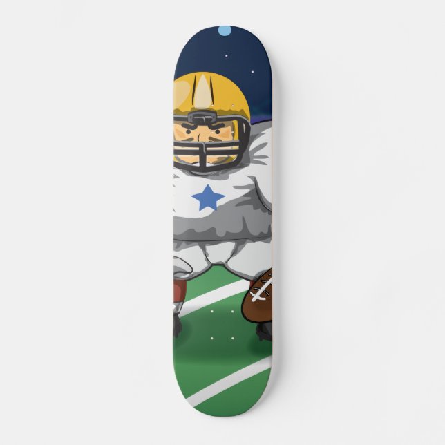 Skateboard jugador de fútbol americano (Anverso)