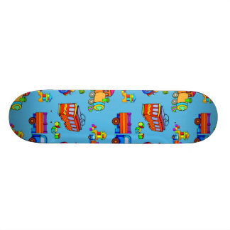Skateboard Juguetes - camiones y trenes rojos del naranja
