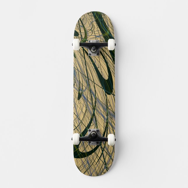Skateboard Jungla abstracta (Anverso)