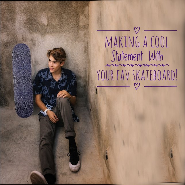 Skateboard Jungle-Blue abstracto (Subido por el creador)